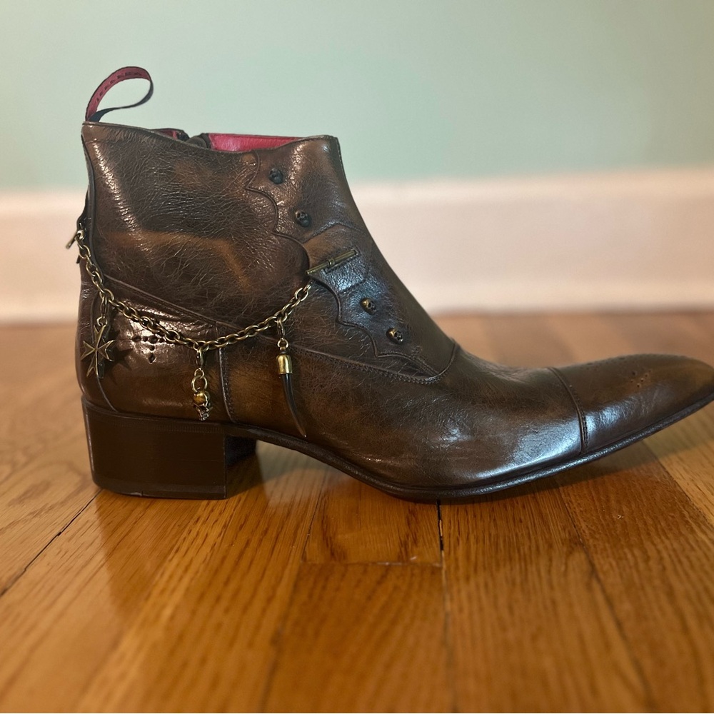 Men's Brown Leather Ankle Boots